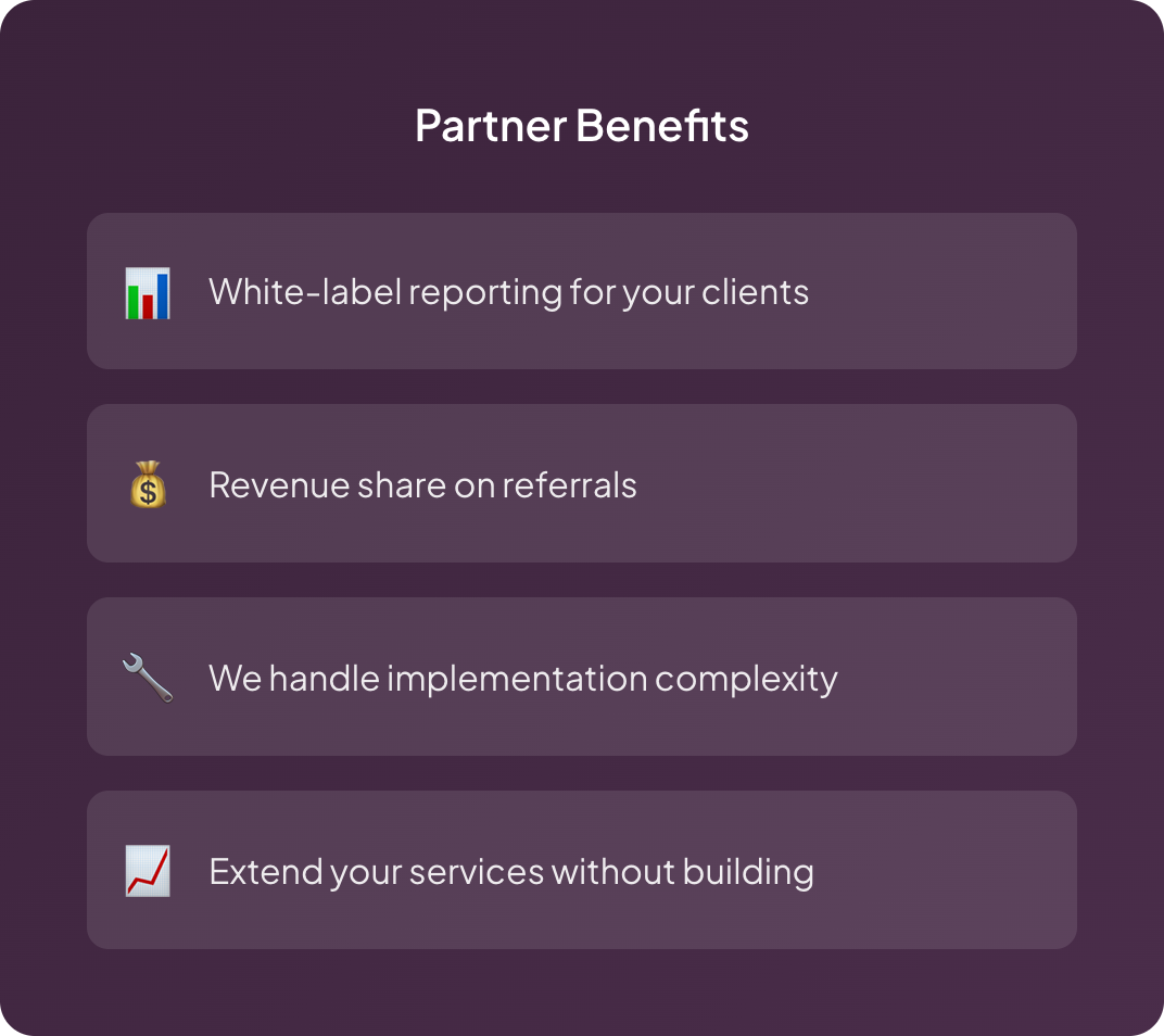 Agency partner intelligence showing client campaign performance